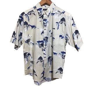 Puritan Khaki Button‎ Up Swordfish Shirt L 42-44